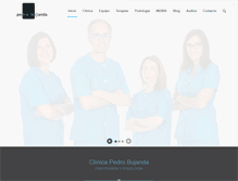 Tablet Screenshot of clinicapedrobujanda.com